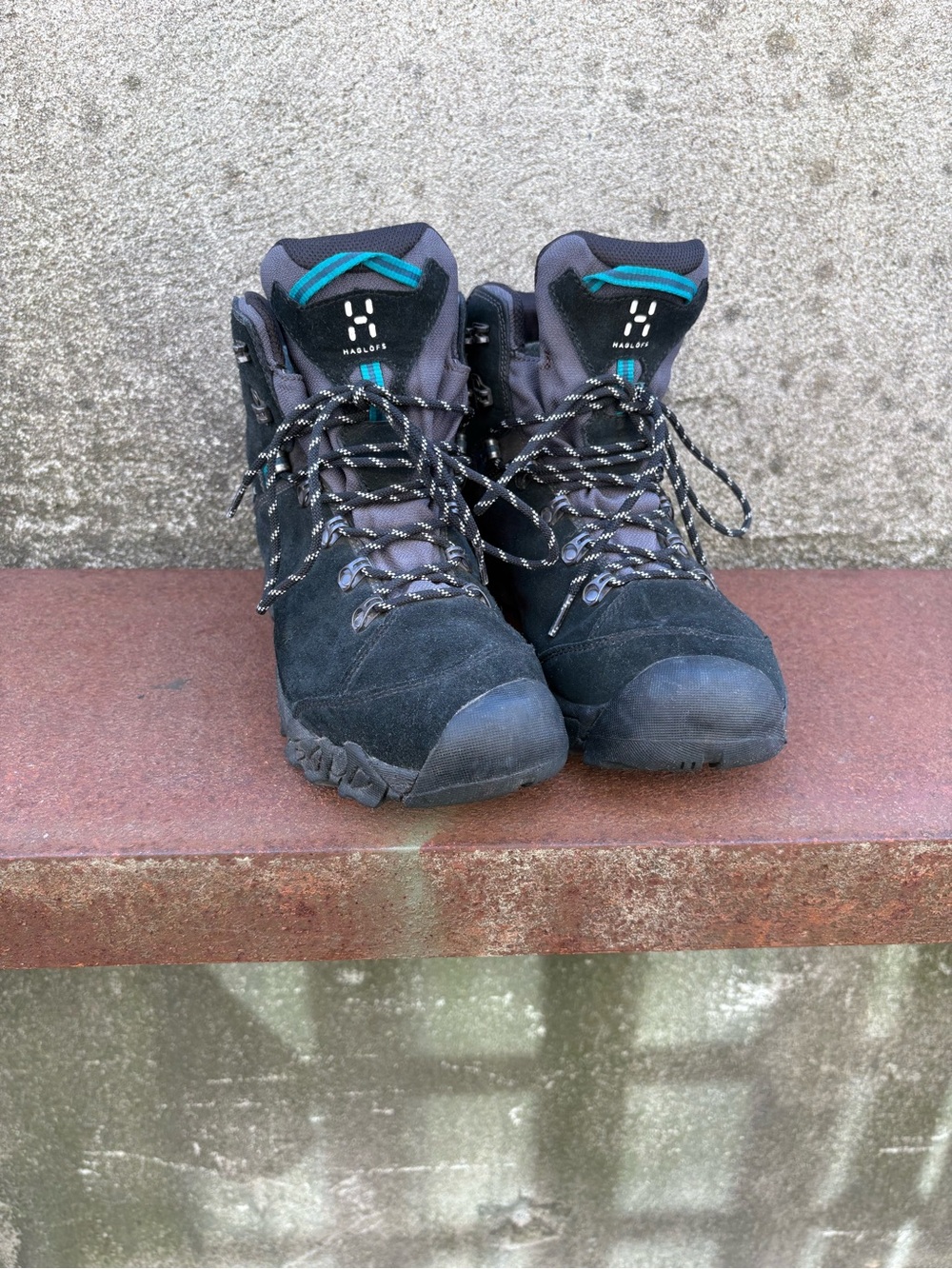 Haglöfs Stroll Q GT Hiking Shoes MEN Size 9.5 Goretex Black High Waterproof